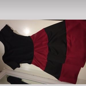Black and red dress